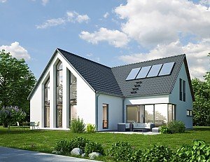 Hausfassade professionell gereinigt