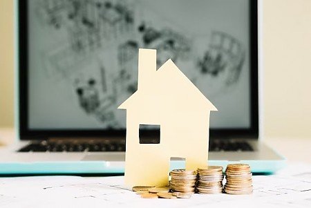 Haus eines Eigent�mers mit Grundsteuerbescheid