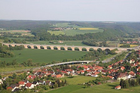 Zeigt den Immobilienmarkt von Jena aus der Luft