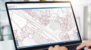 Screenshot einer Bodenrichtwerte-Recherche in D�ren