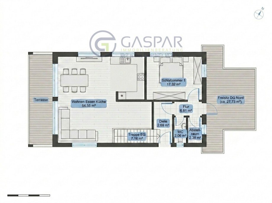 Grundriss OG Einfamilienhaus Kreuzau / Obermaubach