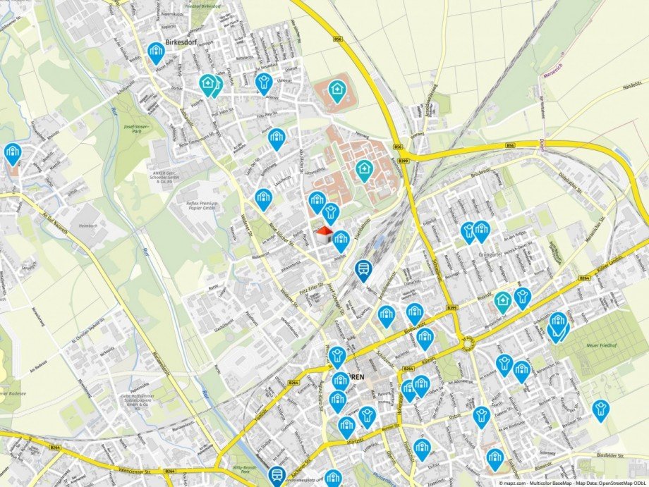 Lage Mehrfamilienhaus D�ren