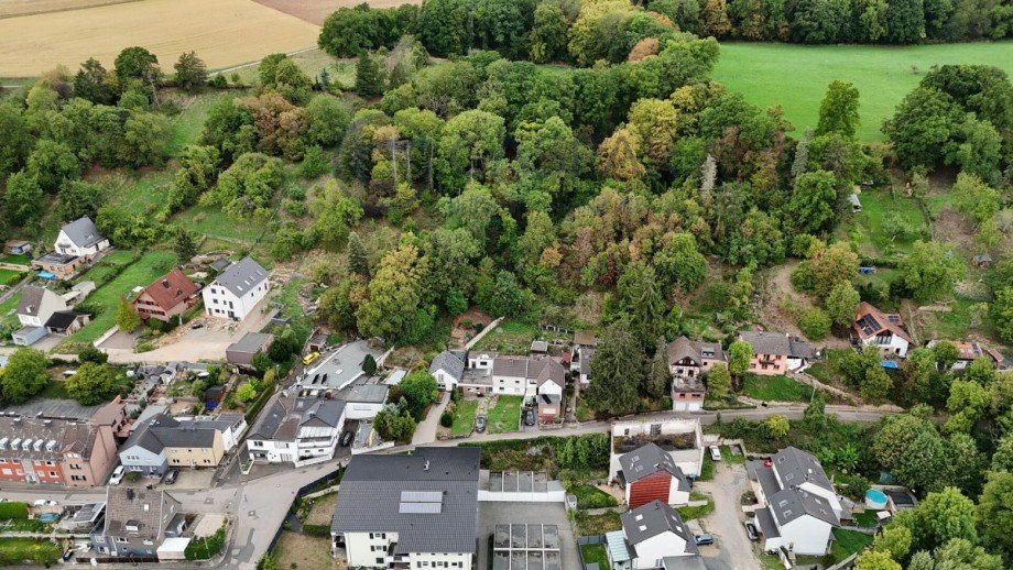Luftbildaufnahme Einfamilienhaus Kreuzau