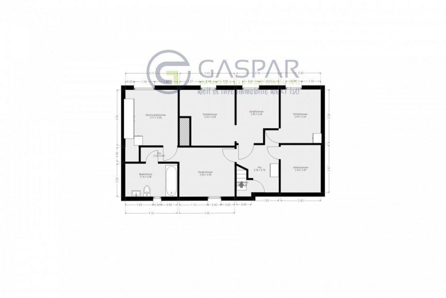 Grundriss OG Zweifamilienhaus D�ren