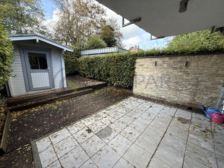 Garten - Blick zur Wohnung Maisonettewohnung Aachen