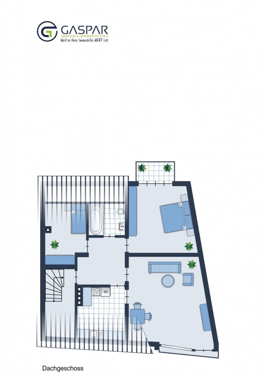 Grundriss Whg DG Haus D�ren