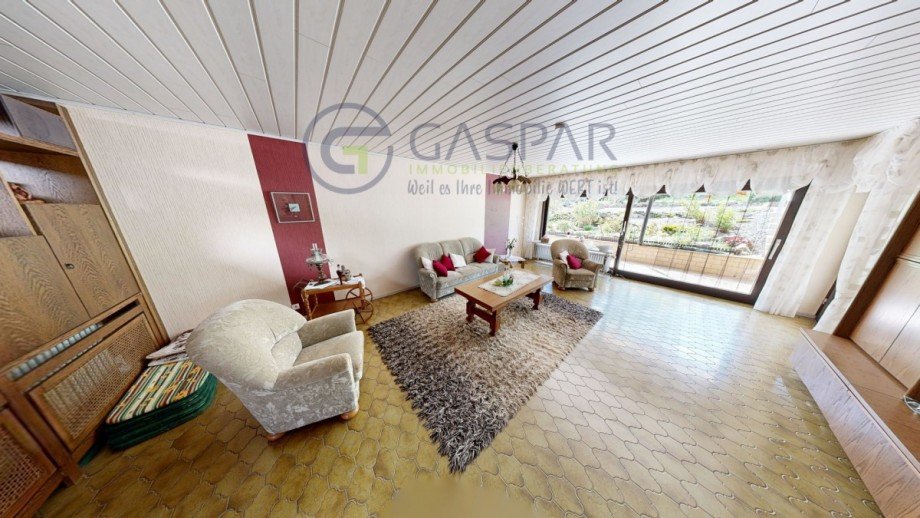 EG Wohnzimmer Blick Terrasse Einfamilienhaus D�ren