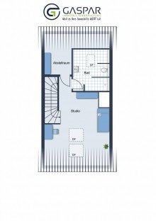 Grundriss DG Modernes Reihenmittelhaus in D�ren mit Garten und KfW 45 Standard