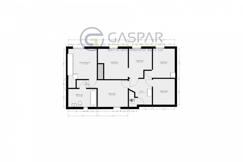 Grundriss OG Zweifamilienhaus D�ren