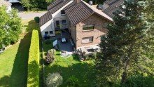 Gartenansicht Drohne In diesem Mietshaus in Heimbach l�sst es sich gut LEBEN