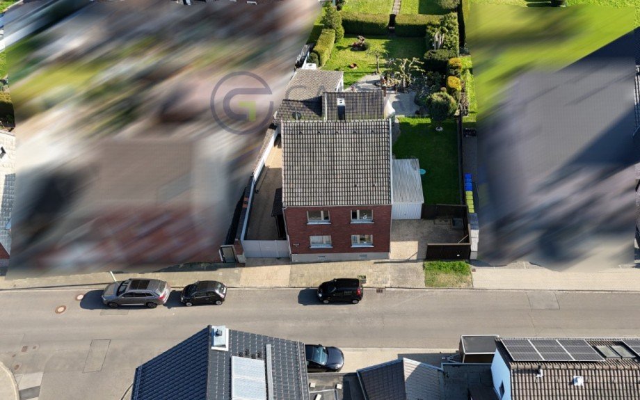 Frontaufnahme Drohne Einfamilienhaus Langerwehe