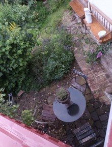 Blick aus Fenster In diesem urigen H�uschen in H�rtgenwald werden Sie sich definitv wohlf�hlen