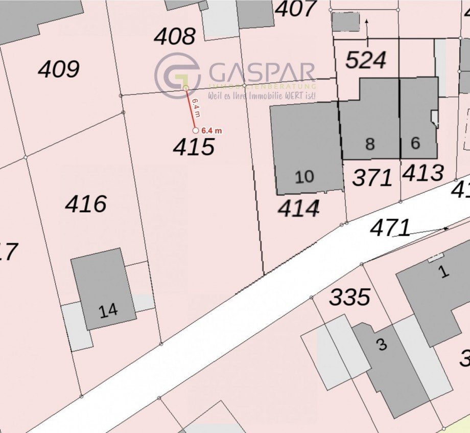 Ca Meter bis zur Hecke Wohngrundst�ck Langerwehe / Schlich