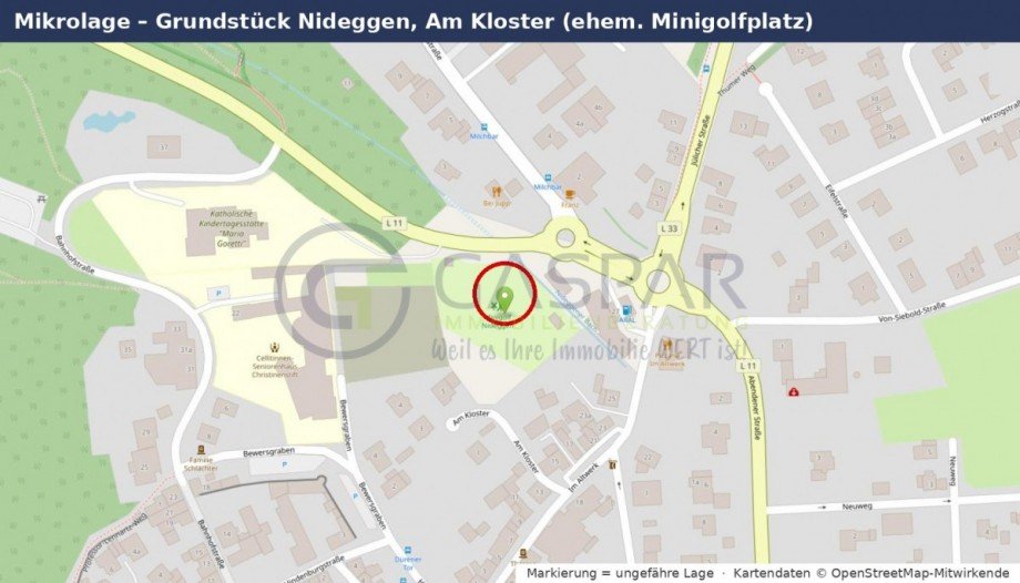 Lageplan Mikrolage Grundst�ck Nideggen