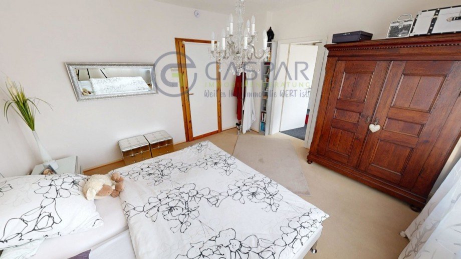EG Schlafzimmer Blick Flur Einfamilienhaus Langerwehe