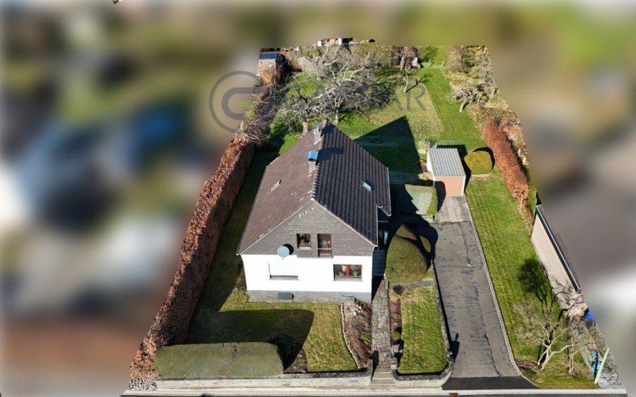 Drohnenaufnahme Front Einfamilienhaus Nideggen / Schmidt