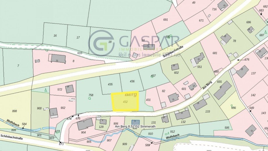 Flurst�ck 432 Baugrundst�ck Wohngrundst�ck Simmerath / Woffelsbach