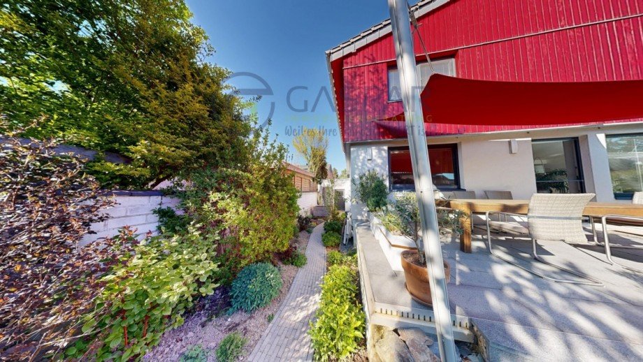 Garten Weg zur Garage Zweifamilienhaus D�ren