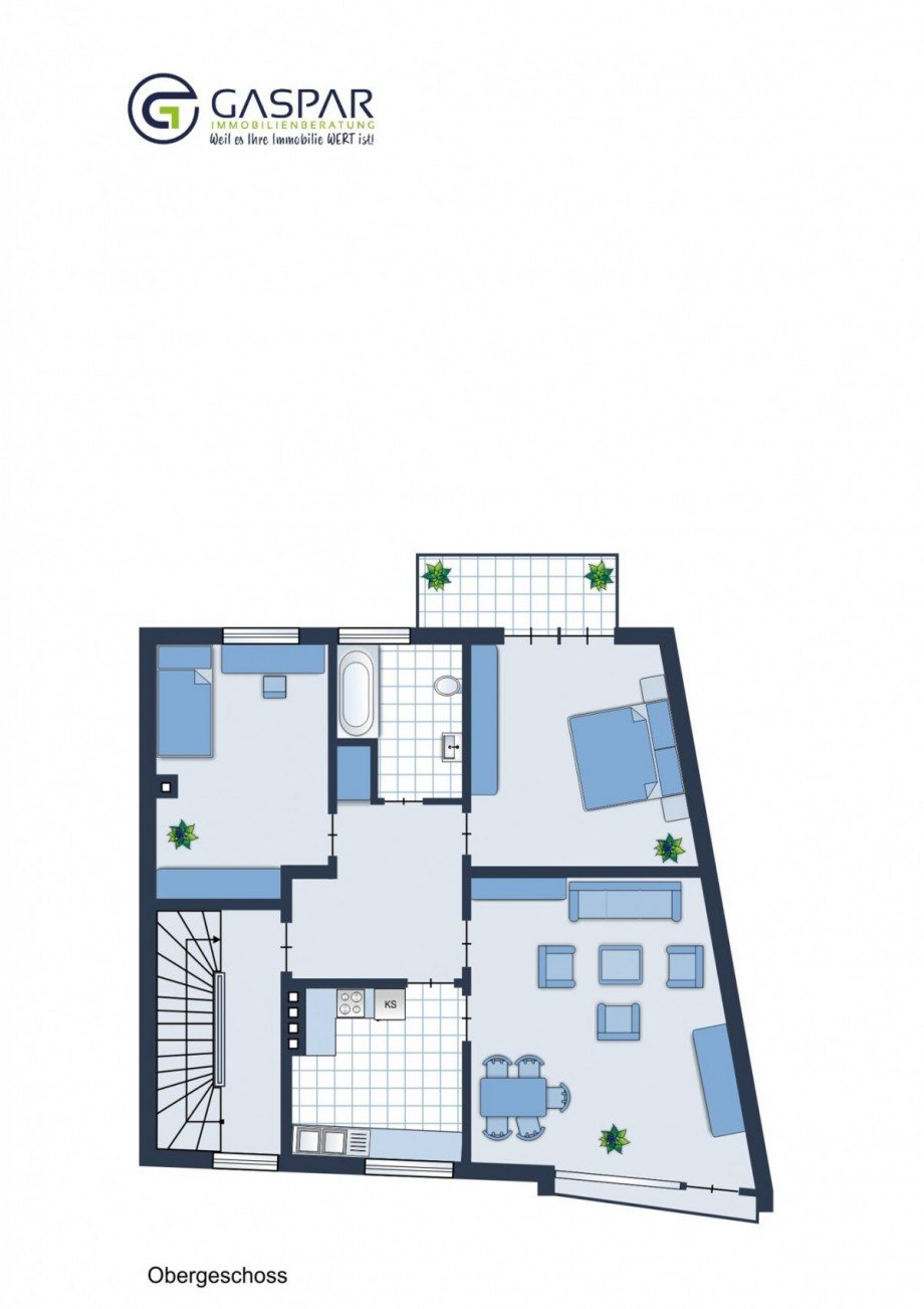 Grundriss Whg OG Haus D�ren