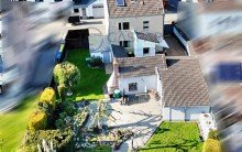 Gartenansicht Drohne In diesem Haus in Schlich mit kleiner Werkstatt werden Sie sich wohlf�hlen