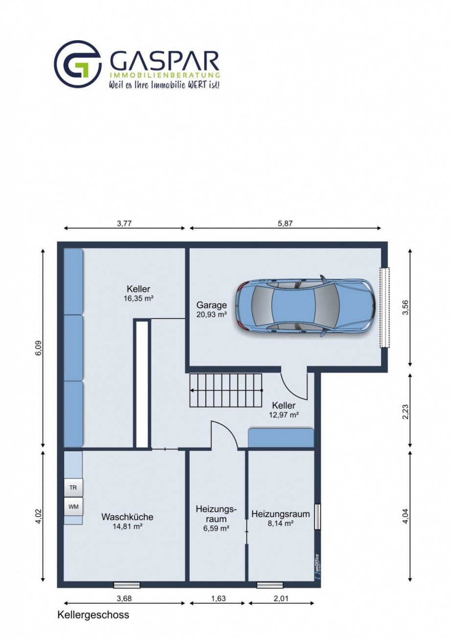 Grundriss Keller Einfamilienhaus Nideggen / Schmidt