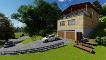 Au�enbereich Frontansicht Neubau Einfamilienhaus in einmaliger Lage von Obermaubach