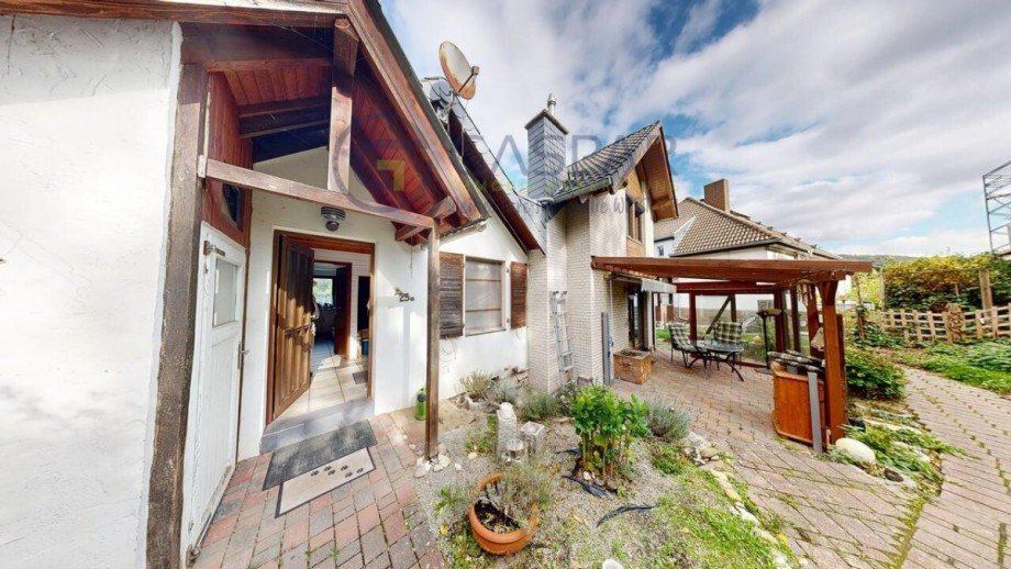 Blick auf Terrasse Einfamilienhaus Heimbach / Hasenfeld