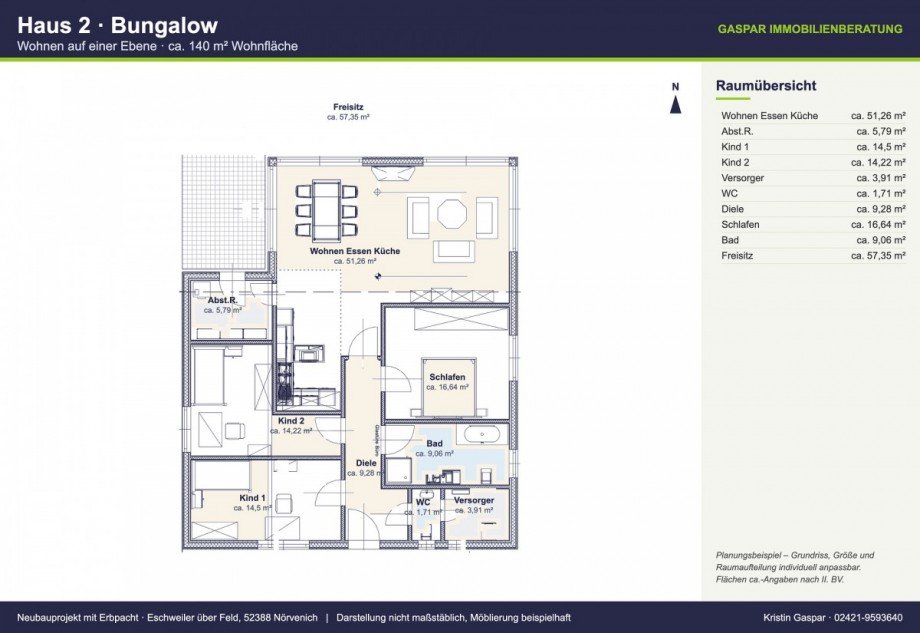 Grundriss Bungalow N�rvenich