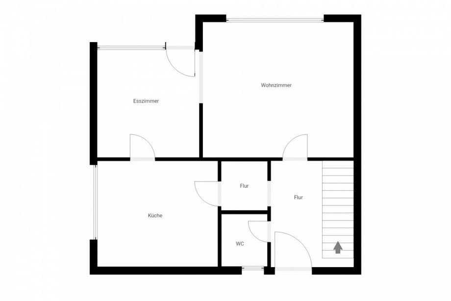 Grundriss EG Doppelhaush�lfte Kreuzau