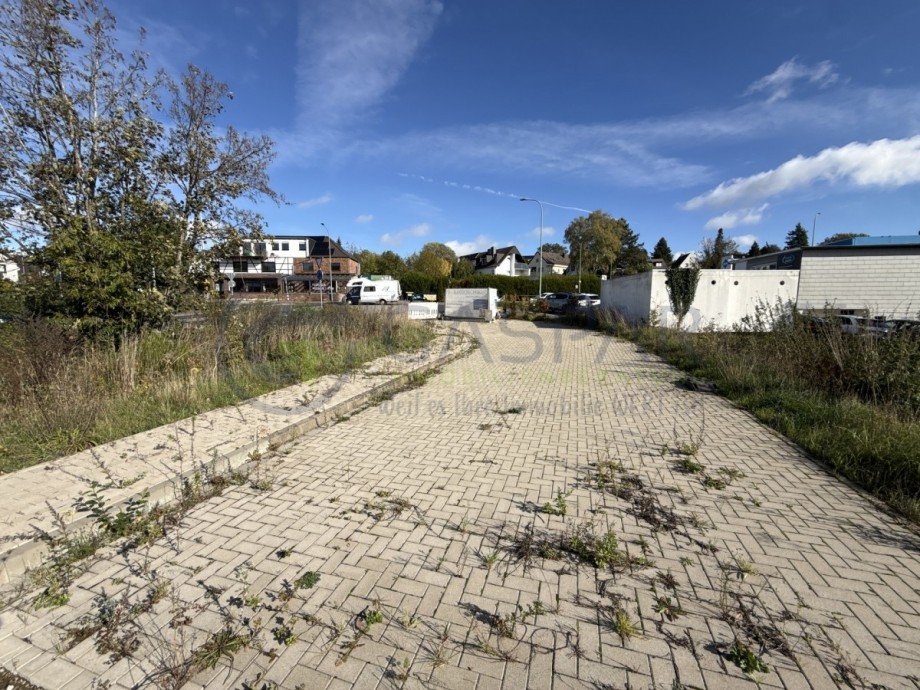 Zufahrt - Blick Richtung Kreisverkehr Grundst�ck Nideggen