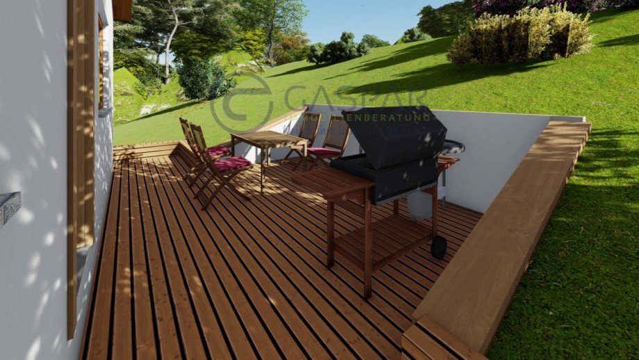 Terrasse-nord Einfamilienhaus Kreuzau / Obermaubach